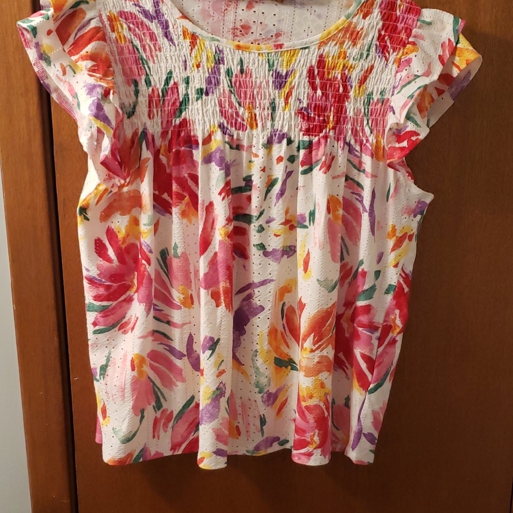Belldini Multicolor Floral Blouse
